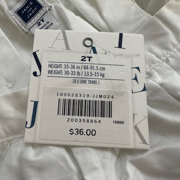 NWT Janie and Jack floral blouse 2T - Picture 4 of 5